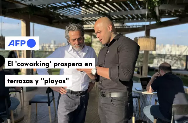 [Reportagem AFP] El 'coworking' prospera en terrazas y "playas"