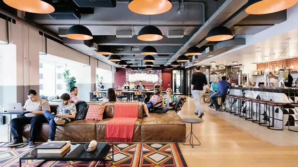 WeWork sala comercial e coworking em SP